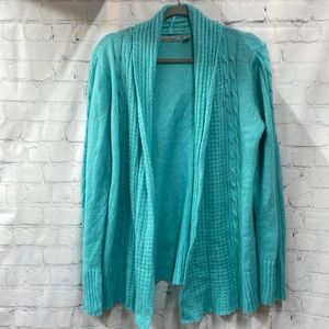 Jason Maxwell cable knit open medium cardigan